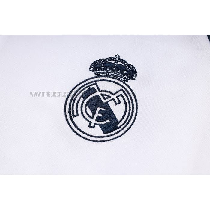 Tuta da Track de Felpa del Real Madrid Bambino 2023-2024 Blanco
